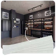 Faux Wood Ceiling Planks 39 in x 6 in Washed Oak - Packs