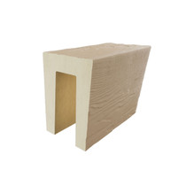 Heritage Faux Wood Ceiling Beams 3-Sided Sample - 8 in x 3 1/2 in x 5 1/2 in - Mena + Primed
