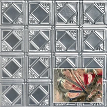 Carnivale 2 ft x 2 ft - Acoustical Perforated Tin Ceiling Tiles - #207 - (Pack of 20) / 80 sqft - Laquered Steel