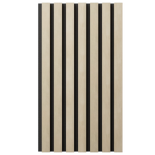 AcoustixPro Noise Cancelling - Traditional Small Slat Wall Panel - 11.75 in x 94.5 in (Pack of 2) - White Wash