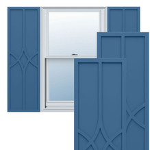 True Fit PVC Cedar Park Fixed Mount Shutters (Per Pair) - Sojourn Blue True Fit PVC Cedar Park Fixed Mount Shutters (Per Pair) - Sojourn Blue