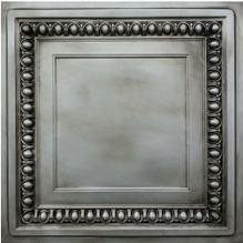 LOT # 3085 #DCT06 Aged Silver (100 SQ FT) 25 PCS Drop in / Glue up Ceiling Tile in PVC LOT # 3085 #DCT06 Aged Silver (100 SQ FT) 25 PCS Drop in / Glue up Ceiling Tile in PVC