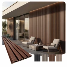 Linear WPC Exterior Wall Slat Siding and Cladding Panels 114 in x 8.62 in - Ipe - (Pack of 5) / 34.2 sqft
