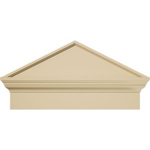 Peaked Cap Signature Urethane Combination Pediment, Primed Tan - Smooth