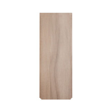 Americraft Solid Hardwood Stain Grade Smooth Plinth Block with Decorative Edge - 2 1/2"W x 6 1/2"H x 1 1/8"P - Walnut