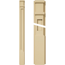 Signature Urethane Flat Panel Pilaster with Decorative Capital & Base, High Density Milled Urethane