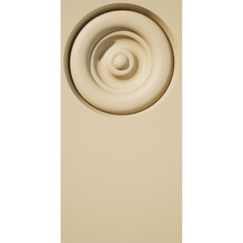 Standard Foster Bullseye Signature Urethane Plinth Block with Square Edge