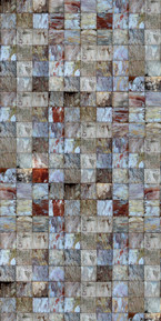 Ancient Stone Tile Fusion Glue-Up 4x8 Wall Panel 