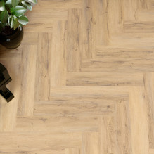 Blues Herringbone SPC Vinyl Flooring Planks - 29.5 in x 5.9 in - King Oak - Covers 16.94 sq. ft. per pack