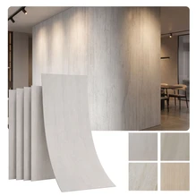 White - Travertine - Exterior - Flexible - Clay - Stone - 4 -  ft - x - 8 - ft - White - Grey 