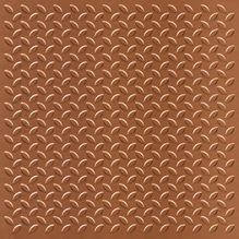 Tread - Faux Tin Ceiling Tile - Drop In - 24 in x 24 in - #V3009 - Copper