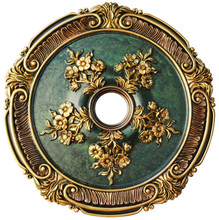 Blooming Forest - FAD Hand Painted Ceiling Medallion 26 in - #CCMF-013-2