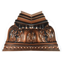 Foliage - FAD Hand Painted Crown Molding Inside Corner #CMF-035-2-IC