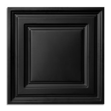 3D PVC Ceiling Tiles - 24 in. x 24 in. - #JL-CX03 - Black