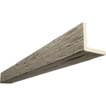 Timberthane Faux Wood Ceiling Beams - 2-Sided - Hand Hewn + Almond