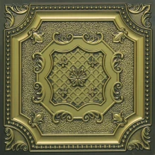 My Beautiful Damaris 24 in. x 24 in. Faux Tin Ceiling Tile in Antique Brass -  #258 - (Pack of 25) / 100 - 200 sqft