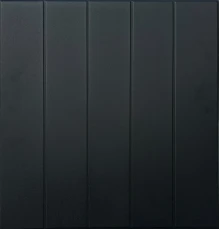 Bead Board 20 in x 20 in Glue-up Styrofoam Ceiling Tile Pack - #R104 - Black Matte