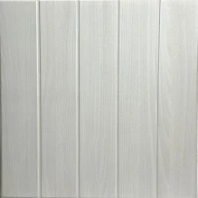 Bead Board 20 in x 20 in Glue-up Styrofoam Ceiling Tile Pack - #R104 - Washed Oak