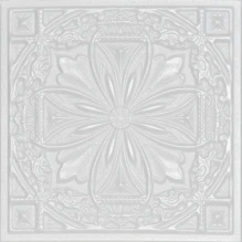 Lucas's Shield 20 in x 20 in Glue-up Styrofoam Ceiling Tile Pack - #R124 - Plain White (Unpainted)