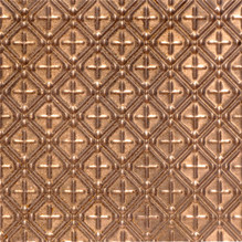 Fleur - Copper Ceiling Tile - #574 - Aged Copper / Aged Lacquered Copper