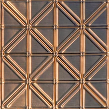 Right On - Copper Ceiling Tile - #215 - Solid Copper
