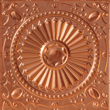 Fandango - Shanko Copper Ceiling Tile - #525 - Solid Copper