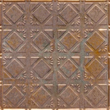 Carnivale  - Copper Ceiling Tile - #207 - Aged Copper / Aged Lacquered Copper