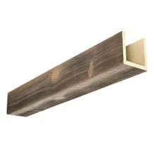 Faux Wood Beam - Sand Blast + Dark Walnut