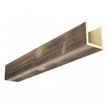 Faux Wood Beam - Sand Blast + Dark Walnut