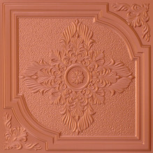 Florentine - Faux Tin Ceiling Tile - 24x24 -  #280 - Copper