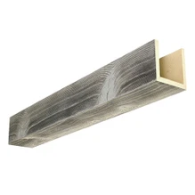 Faux Wood Beam - Sand Blast + Grey