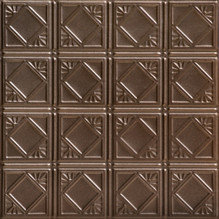 Carnivale - Powder Coated - Tin - Wall and Ceiling Patterns - #207 - 24"x24" - Bronze