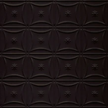 Daisy Quilt - Powder Coated - Tin - Wall and Ceiling Patterns - #200 - 24"x24" - Black