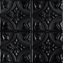 Tiptoe - Powder Coated - Tin - Wall and Ceiling Patterns - #309 - 24"x24" - Black