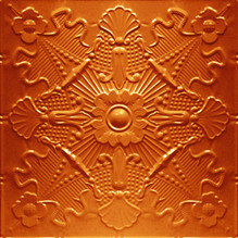 Shanko - Powder Coated - Tin - Wall and Ceiling Patterns - #501 - 24"x24" - Lincoln Copper
