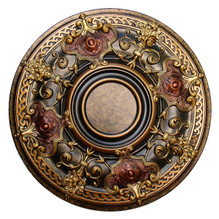Shady Impression - FAD Hand Painted Ceiling Medallion - #CCMF-035-2A