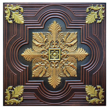 Large Snowflake V - FAD Hand Painted Ceiling Tile - #CTF-003-5 