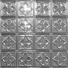 Clover - Shanko - Tin Ceiling Tile  - 24 in x 24 in - #203 - Steel