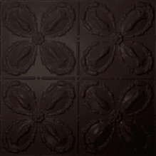 Dumont - Powder Coated - Tin Ceiling Tile by Shanko - #300 - 24"x24" - Black Dumont - Powder Coated - Tin Ceiling Tile by Shanko - #300 - 24"x24" - Black
