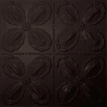 Dumont - Powder Coated - Tin Ceiling Tile - 24 in x 24 in - #300 - Black