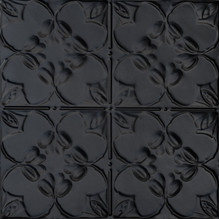 Lilac - Powder Coated - Tin Ceiling Tile by Shanko - #302 - 24"x24" - Black Lilac - Powder Coated - Tin Ceiling Tile by Shanko - #302 - 24"x24" - Black