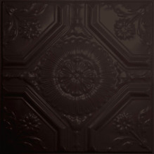 Larkspur - Tin Ceiling Tile by Shanko - #506 - 24"x24" - Black Larkspur - Tin Ceiling Tile by Shanko - #506 - 24"x24" - Black