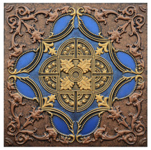 Golden Prague IV - FAD Hand Painted Ceiling Tile - #CTF-016-4