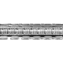 Dots 'N' Dashes - Powder Coated Tin Cornice - 3.4 in. Wide 48 in. Long - #801