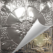 Poppy - Shanko - Hand Painted - Tin Ceiling Tile - #306 - 24"x24" - Oil Rubbed Gold (This is reference for Finish only not the design)