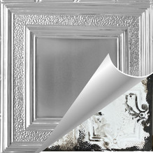 County Cork - Shanko - Hand Painted - Tin Ceiling Tile - #509 - 24"x24" - Shabby Chic White (This is reference for Finish only not the design) County Cork - Shanko - Hand Painted - Tin Ceiling Tile - #509 - 24"x24" - Shabby Chic White (This is reference for Finish only not the design)
