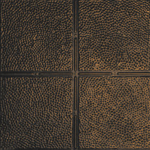 Sands of Time - Shanko - Hand Painted - Wall and Ceiling Patterns - #310 - 24"x24" -  Antique Rustic Black