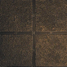 Sands of Time - Hand Painted - Wall and Ceiling Patterns - #310 - 24"x24" -  Antique Rustic Black