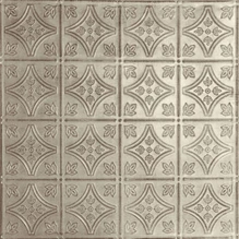 Tiny Tiptoe - Hand Painted - Wall and Ceiling Patterns - #209 - 24"x24" - Antique White