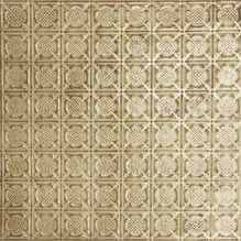 Chain Mail - Hand Painted - Wall and Ceiling Patterns - #234 - 24"x24" - Antique Cream